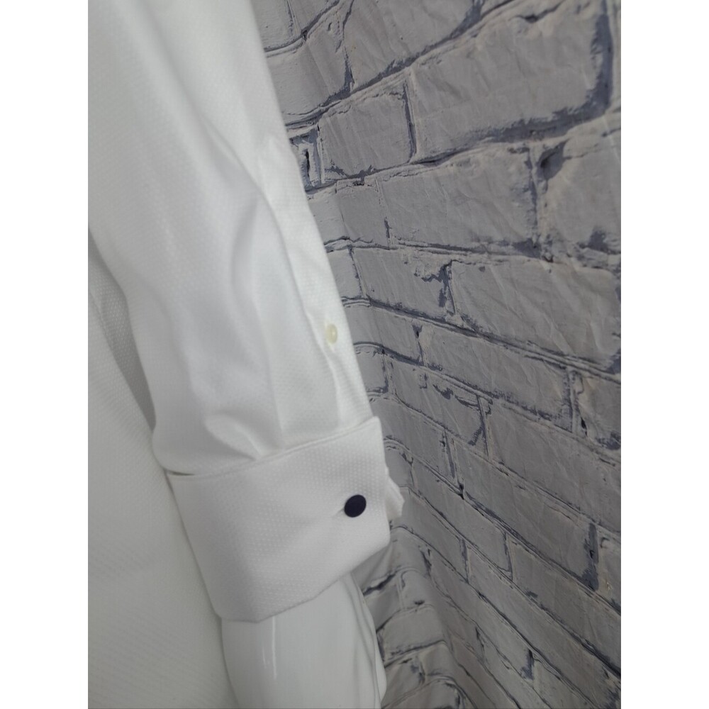 NEW Eton Men's Contemporary Luxury Dress Shirt Pure White Formal Size 42 - 16.5" - Picture 5 of 12